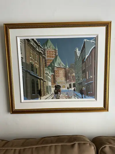Tableau de Québec. Transfert sur toile, View more