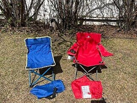 3 Children's Chairs and Camp Chairs