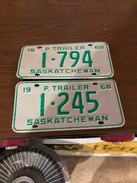Saskatchewan trailer plates