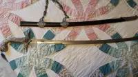 Decorative Turkish Saber with Sheath and belt clip