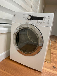 GE Vented Electric Dryer with Stainless Steel Drum