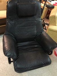 Vintage black leather chair