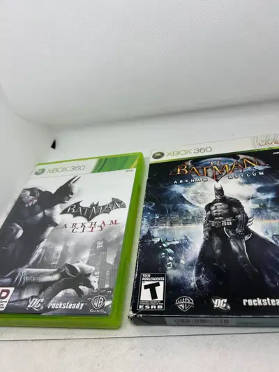 Xbox 360 Batman Arkham & Batman Arkham Asylum Games, View more