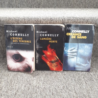 3 livres romans Michael Connelly thriller policier (5$/3)