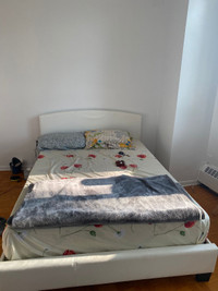 Mattress with bed frame