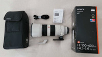 Sony FE 100-400 GM OSS zoom lens + foot