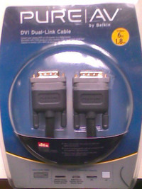 CABLE DVI BELKIN PLAQUÉ OR NEUF / NEW BELKIN GOLD PLATED DVI
