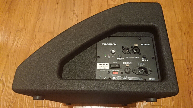 PROEL WD10AV2 2-Way Active Coaxial Stage Monitor - 699 $ dans Matériel audio professionnel  à Sherbrooke - Image 4
