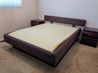$450 Queen size bed, dresser and night tables