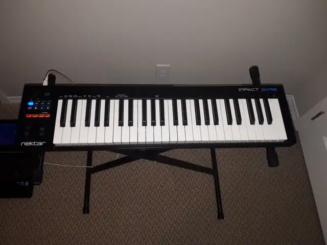 Nektar Impact GX49 Midi Keyboard Controller, Keyboard Stand and in Pianos & Keyboards in Calgary - Image 3