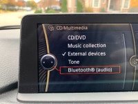 BMW Bluetooth audio and coding