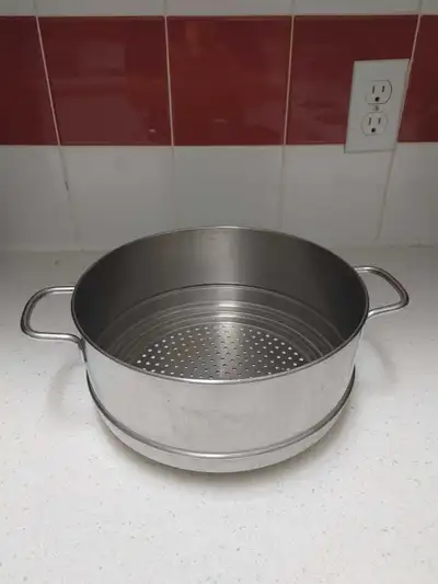 Stainless steel steamer with handle, View more