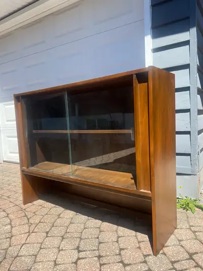 mid century walnut cabinet , View more