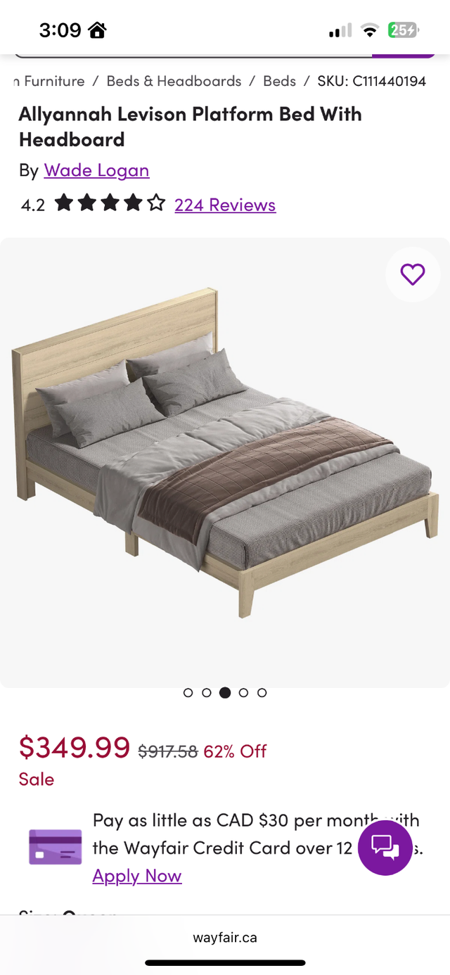 Queen Bed Frame and 12 inch Plush Mattress in Beds & Mattresses in Delta/Surrey/Langley - Image 2
