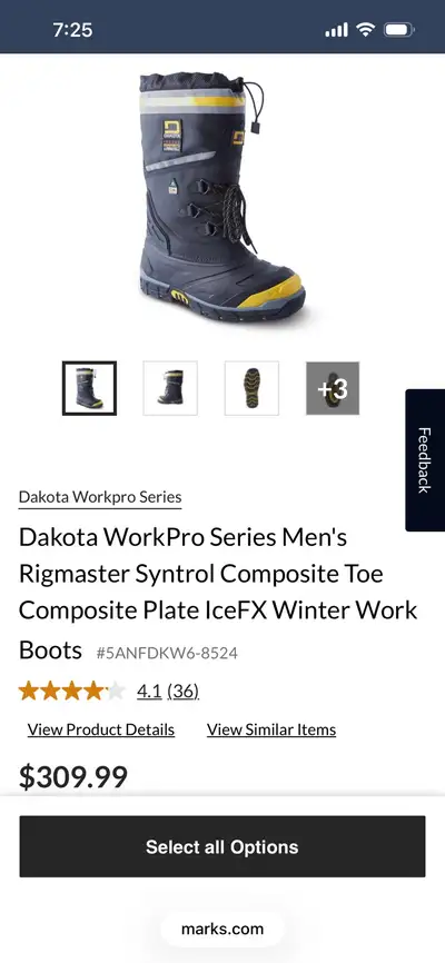 Dakota CSA winter work boot, View more