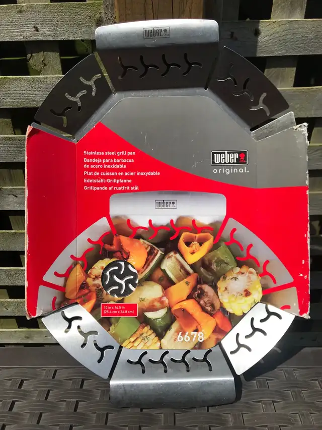 Weber Stainless Steel Grill Pan BBQ 10” x 14.5”63347536418819122
