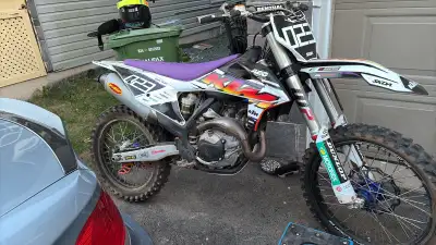 2020 KTM 450sxf SSS suspension- SM pro platinum hubs and wheels - new sprockets chain brakes front a...