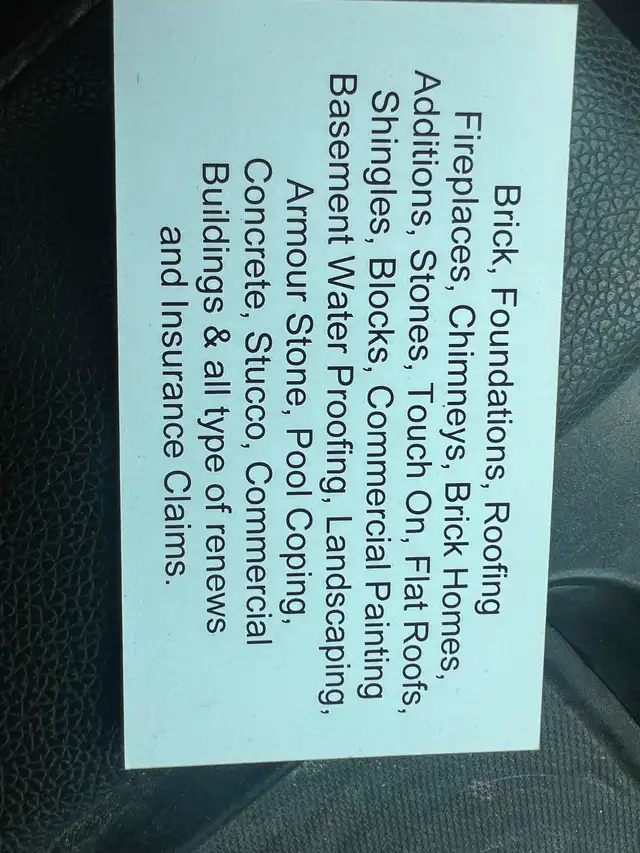 Masonry and construction532102103539404801