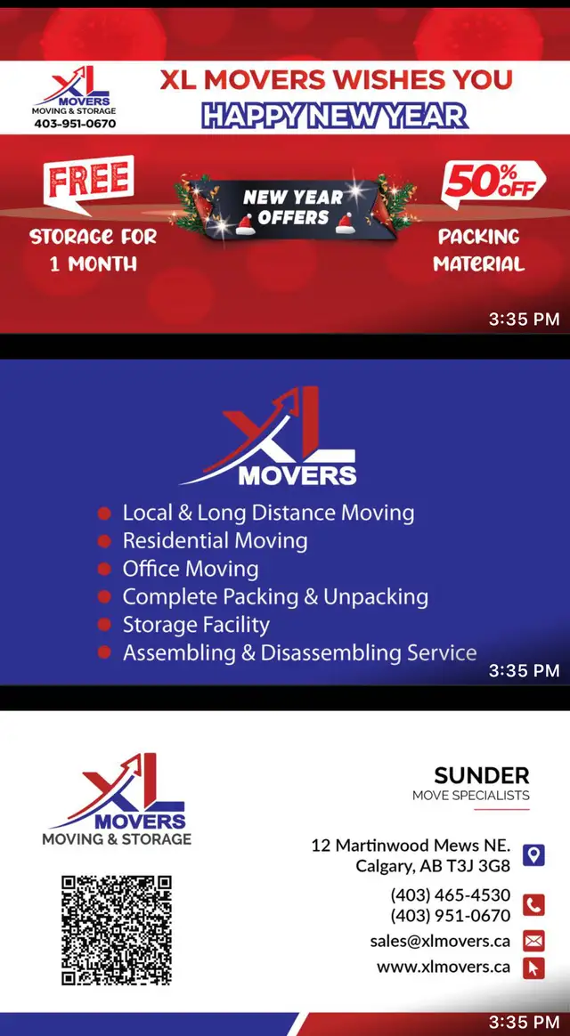 XL Moving & Storage Calgary! Services Starting As Low As $85/Hr62864743026561121