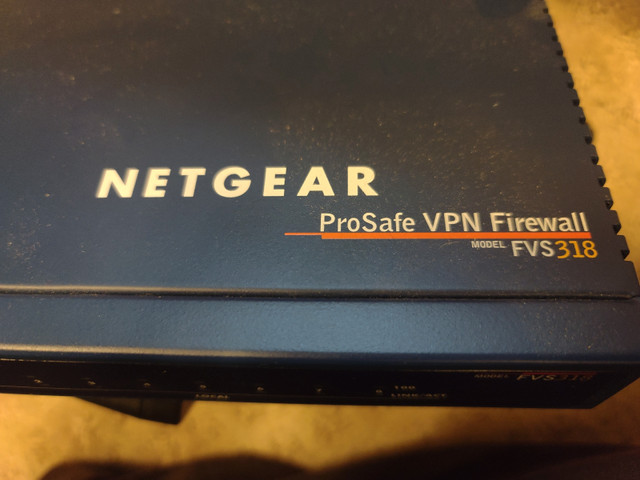 Netgear ProSafe VPN Firewall FVS318 in Networking in Markham / York Region