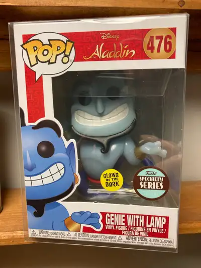 Disney Glow in the Dark Aladdin Genie Funko Pop Figure , View more