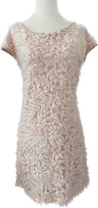 Beautiful shimmer/sparkle party dress with sequins. Blush colour