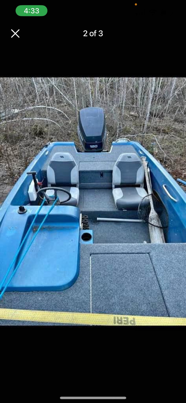 Cobra boat with 120hp Evinrude  in ATVs in Thunder Bay - Image 3