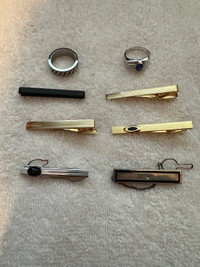 Tie Clips and Cuff Links. $25