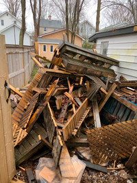 Job sites cleanups - deck removal- junk removal services + more