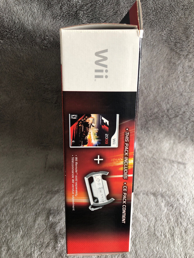 Ultra Rare NTSC F1 (Formula 1) 2009 Big Box Bundle w/ F1 wheel in Nintendo Wii in Kitchener / Waterloo - Image 3