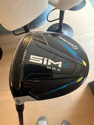 LH TaylorMade SIM 2 MAX 3 Fairway Wood, View more