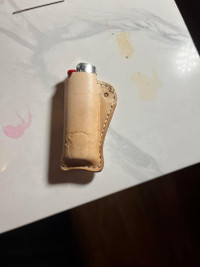Leather lighter cover
