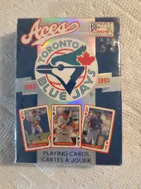 1985-1995 TORONTO BLUE JAYS VINTAGE UNOPEN BICYCLE PLAYING CARDS