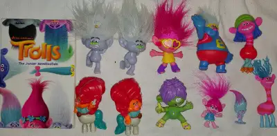 12 Trolls Movie Toys Figures, Chapter & Activity Book, Stickers, View more