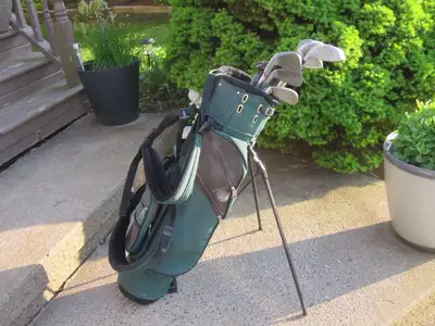 Men's Right Hand 12-pc Golf Clubs Set (Precision II) & Golf Bag includes:  Driver # 1 with 10º loft...