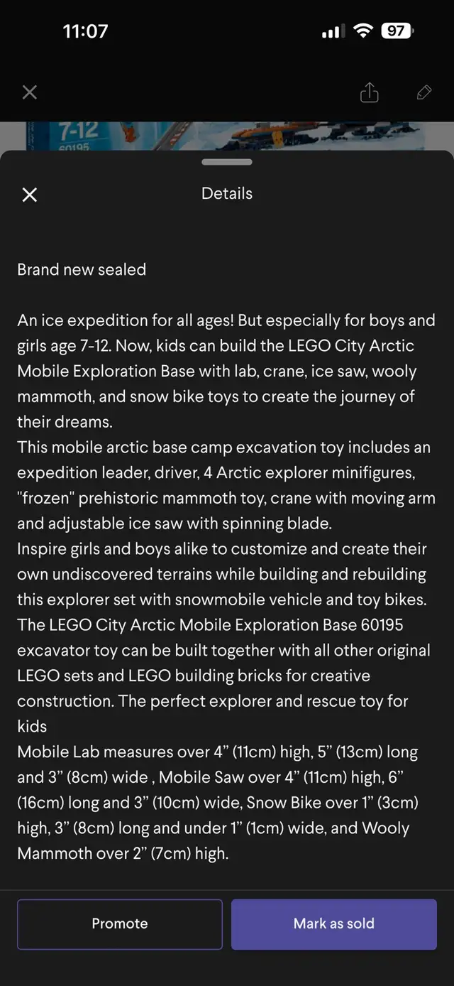 LEGO City Arctic Mobile ExplorationBase 60195 in Other in Mississauga / Peel Region - Image 6