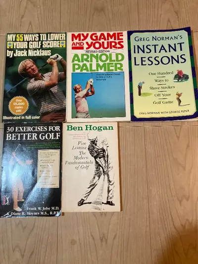 Vintage golf books by the all time greats. In fantastic condtn., View more