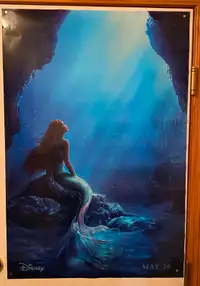 Disney Little Mermaid Promo Authentic Movie Theatre Poster