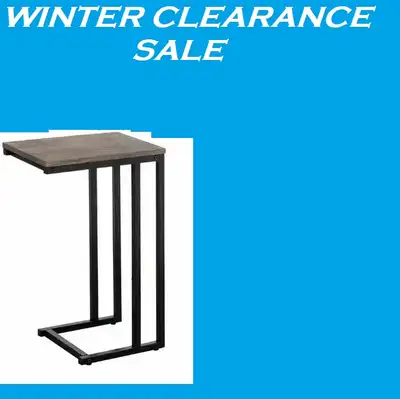 WINTER CLEARANCE  SPECIAL SALE BLACK METAL SIDE TABLE.., View more