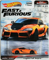 Hot Wheels Premium 1/64 Toyota GR Supra Fast & Furious Diecast