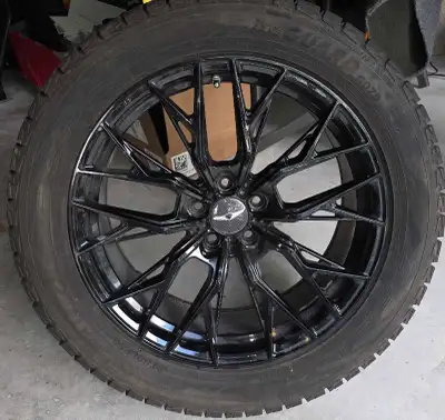 Set of 4 Yokohama IceGuard winter tire 265 / 50R20 111T Extra load with Genesis GV80 black Genesis r...