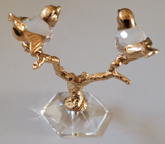 Vintage Rare Crystal Birds on  Brass Tree Branches in Arts & Collectibles in Oshawa / Durham Region - Image 3