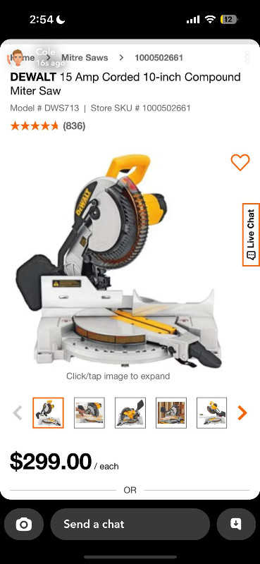 Brand new in box mitre saw. in Power Tools in Cornwall