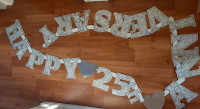 Anniversary  party banners ~ 50TH, 40TH and 25TH ANNIVERSARIES