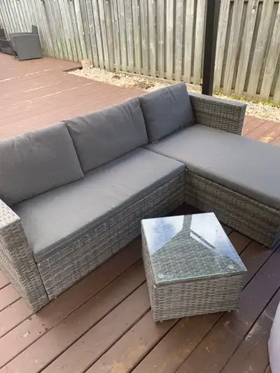 Brand New In The Box Outdoor Corner Sectional Lounge Combo, View more