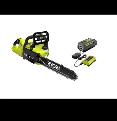 RYOBI 40V HP Brushless Cordless 14-inch Chainsaw Ki with 4.0 Ah , View more