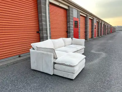 Cream Coloured Modular Sectional , View more