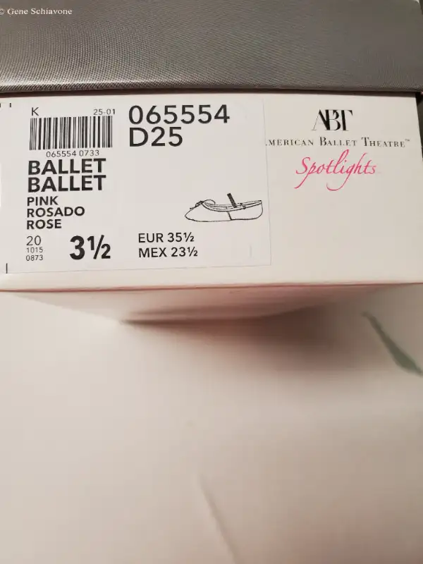 Ballet shoes pink/rose size 3.562863732292098122