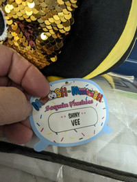 New plush sequin a bumblebee still in package. 