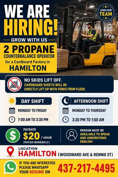 cash job in Hamilton, View more